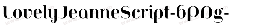 LovelyJeanneScript-6PDg字体转换
