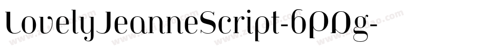 LovelyJeanneScript-6PDg字体转换