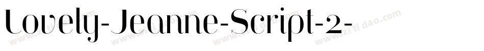 Lovely-Jeanne-Script-2字体转换