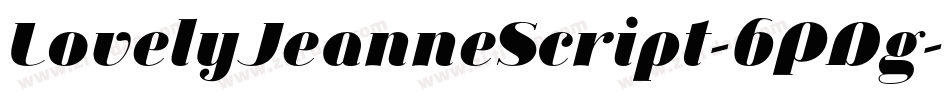 LovelyJeanneScript-6PDg字体转换
