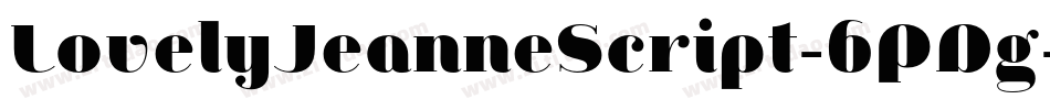 LovelyJeanneScript-6PDg字体转换