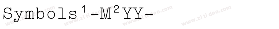Symbols1-M2YY字体转换