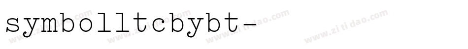 symbolltcbybt字体转换