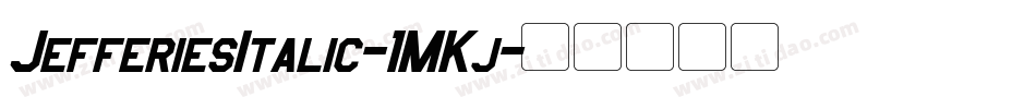 JefferiesItalic-1MKj字体转换