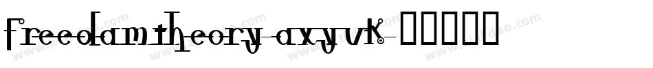Freedamtheory-axyvK字体转换