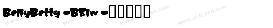BellyBetty-BElw字体转换