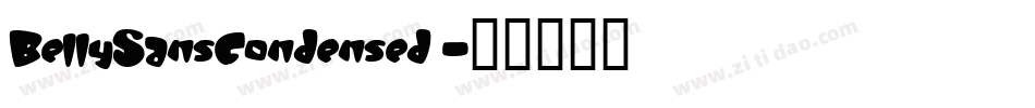 BellySansCondensed字体转换