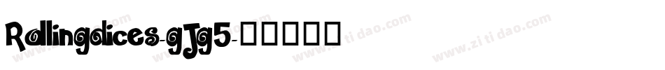 Rollingdices-gJg5字体转换