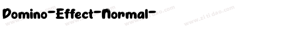 Domino-Effect-Normal字体转换