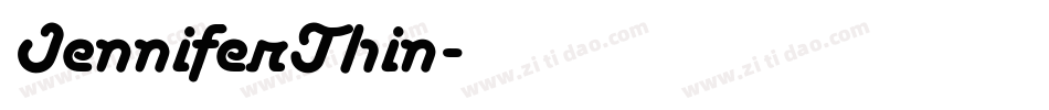 JenniferThin字体转换