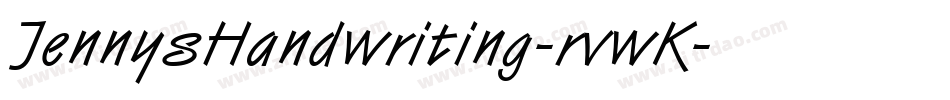 JennysHandwriting-rvwK字体转换