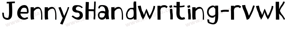 JennysHandwriting-rvwK字体转换