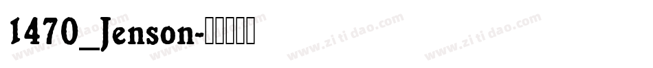 1470_Jenson字体转换
