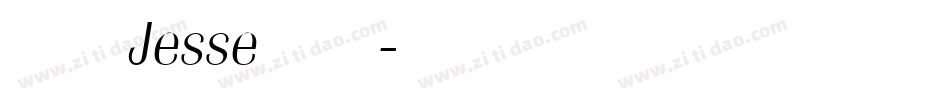 南构Jesse手写字体转换