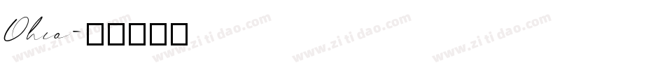 Ohio字体转换