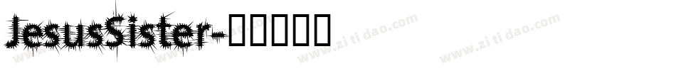 JesusSister字体转换