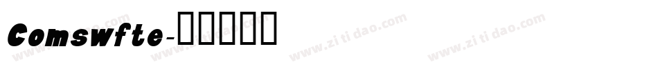 Comswfte字体转换