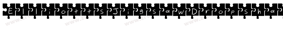 ElliottsJigsawDropshadow字体转换