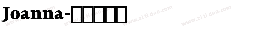 Joanna字体转换