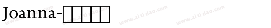 Joanna字体转换