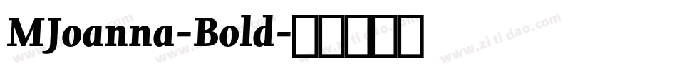 MJoanna-Bold字体转换