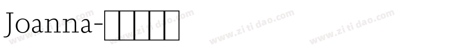 Joanna字体转换