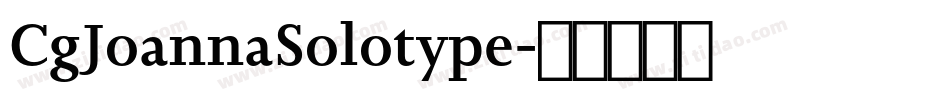 CgJoannaSolotype字体转换