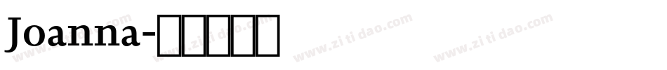 Joanna字体转换