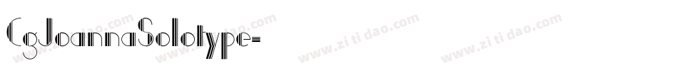 CgJoannaSolotype字体转换