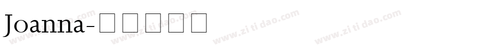 Joanna字体转换