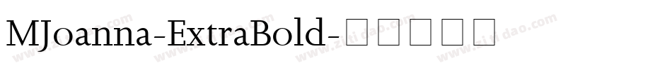 MJoanna-ExtraBold字体转换