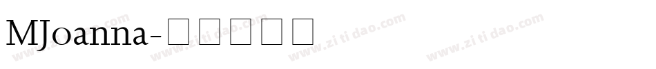 MJoanna字体转换