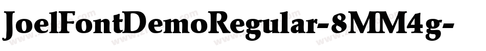 JoelFontDemoRegular-8MM4g字体转换