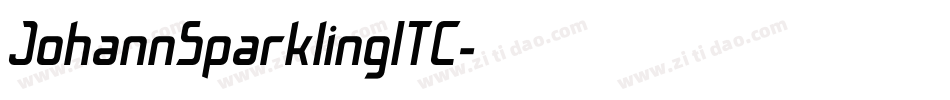 JohannSparklingITC字体转换