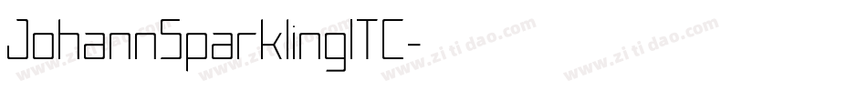 JohannSparklingITC字体转换
