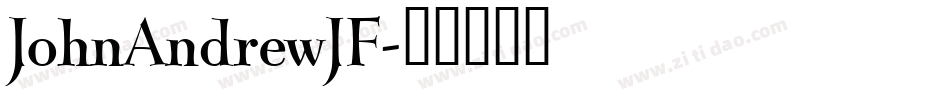 JohnAndrewJF字体转换