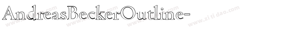 AndreasBeckerOutline字体转换
