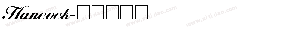Hancock字体转换