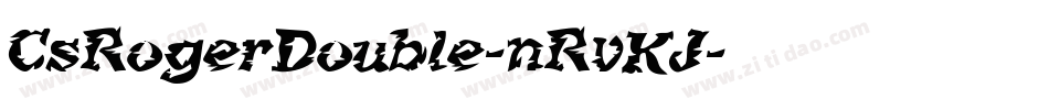 CsRogerDouble-nRvKJ字体转换