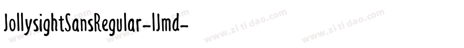 JollysightSansRegular-lJmd字体转换