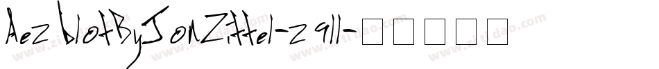 AezblotByJonZittel-z9ll字体转换
