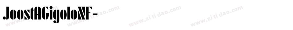 JoostAGigoloNF字体转换