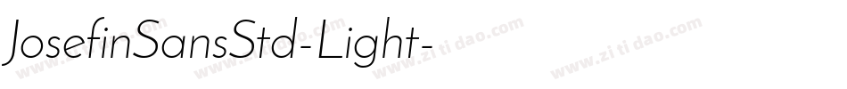 JosefinSansStd-Light字体转换