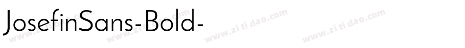 JosefinSans-Bold字体转换