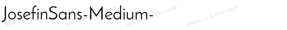 JosefinSans-Medium字体转换