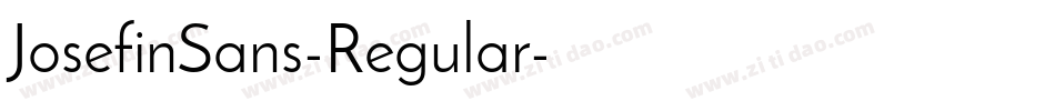 JosefinSans-Regular字体转换