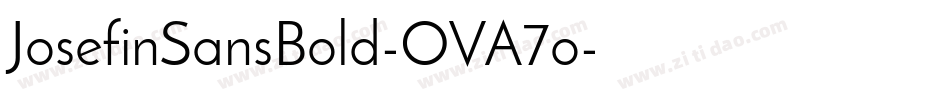 JosefinSansBold-OVA7o字体转换