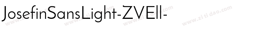 JosefinSansLight-ZVEll字体转换
