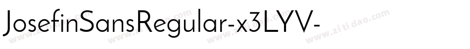 JosefinSansRegular-x3LYV字体转换