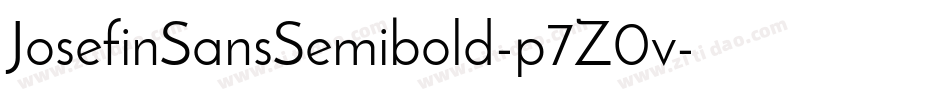 JosefinSansSemibold-p7Z0v字体转换